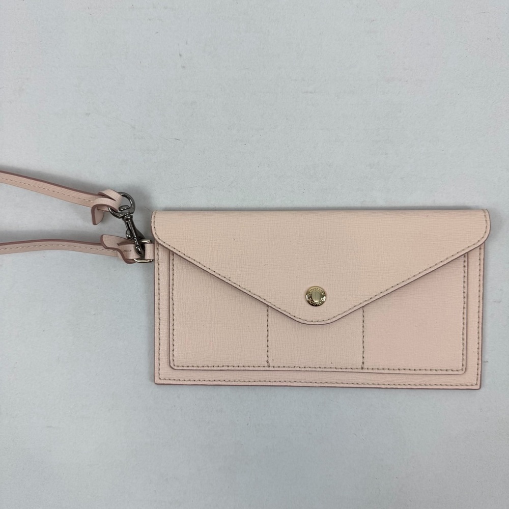 Dooney & Bourke White‎ Leather Envelope Wristlet Wallet